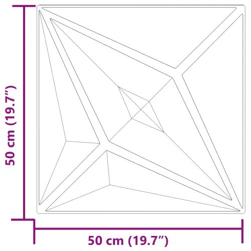 Zidne panele 48 kom. 50 x 50 cm Zvijezda zelena XPS pjena - Zvijezda zelena 48 Cijena