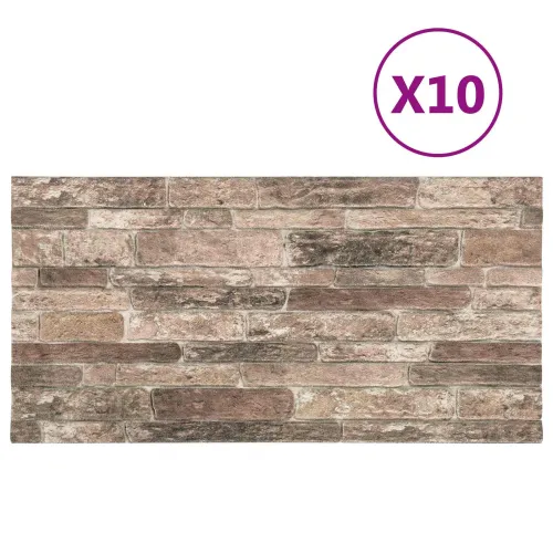 Zidne panele 10 kom. 100 x 50 cm Šareni EPS pjena - multicolour brick Cijena
