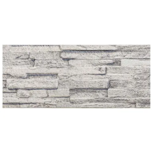 Zidne panele 10 kom. 100 x 25 cm Svijetlo siva EPS pjena - Svjetlosiva Cijena