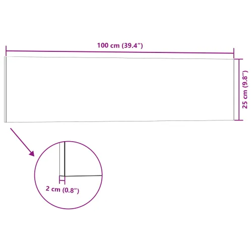 Zidne panele 10 kom. 100 x 25 cm Antracit EPS pjena - Antracit Cijena