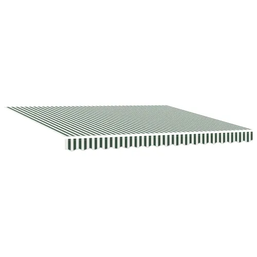 Povlačiva tenda Zelena i bijela 4 × 3 m Platno i Aluminij - Zelena i bijela (antracitni okvir) 400 × 300 cm s antracitnim okviro Cijena