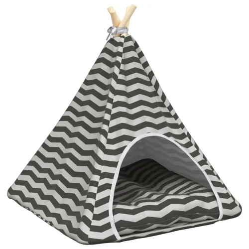 Kućica za ljubimce s jastukom Bijela i siva 60 x 60 x 70 cm - L (60 x 60 x 70 cm) Cijena