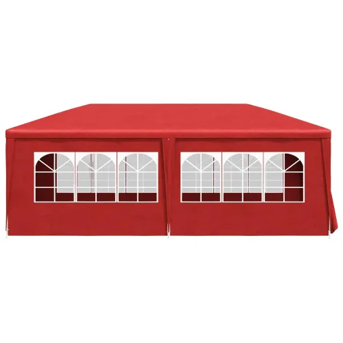 Šator za svadbe - šator za zabave 600 x 300 x 255 cm Crvena PE i čelik - Crvena 3 x 6 m Cijena