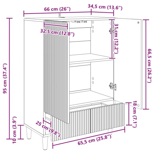 Kreveta s ladicama Bijela visokog sjaja 66 x 34,5 x 95 cm - Bijela visokog sjaja Cijena