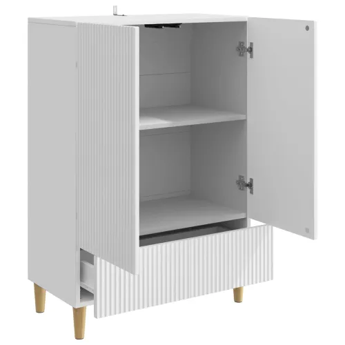 Kreveta s ladicama Bijela visokog sjaja 66 x 34,5 x 95 cm - Bijela visokog sjaja Cijena