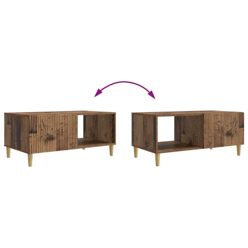 Stolić za kavu Staro drvo 90 x 50 x 40 cm Konstruirano drvo - Staro drvo Cijena