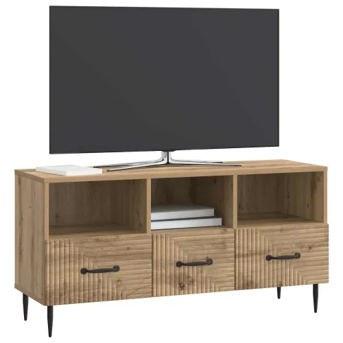 TV ormar 102 x 34,5 x 50 cm Hrast artisan Konstruirano drvo - Hrast artisan Cijena