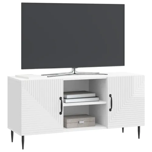 TV ormar Bijela visokog sjaja 102 x 34,5 x 50 cm - Bijela visokog sjaja Cijena
