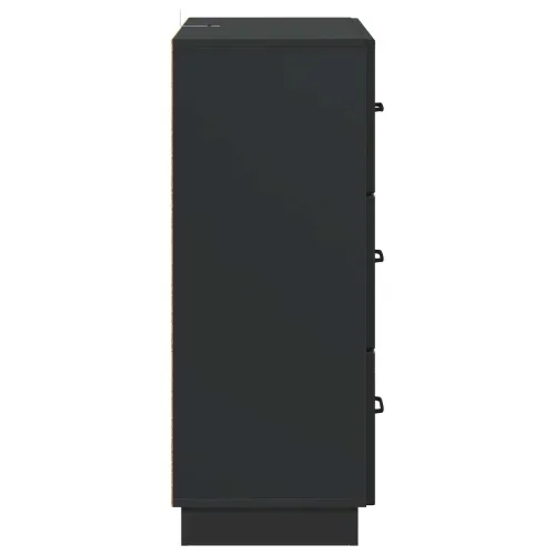 Ormar s ladicama Crna 66 x 34,5 x 87 cm Konstruirano drvo - Crna Cijena
