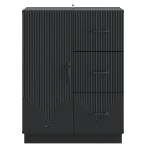 Kreveta s ladicama Crna 66 x 34,5 x 87 cm Konstruirano drvo - Crna Cijena