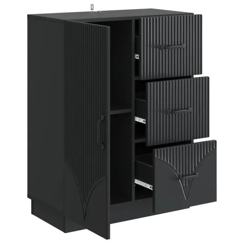 Kreveta s ladicama Crna 66 x 34,5 x 87 cm Konstruirano drvo - Crna Cijena