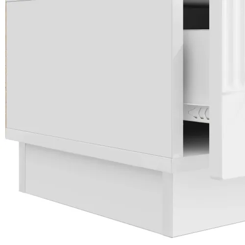 TV ormar s ladicama Bijela visokog sjaja 147 x 34,5 x 27 cm - Bijela visokog sjaja Cijena