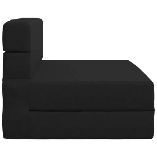 Sofa na razvlačenje Crna 100 x 80 x 60 cm Tkanina - Crna 100 x 80 x 60 cm Tkanina Cijena