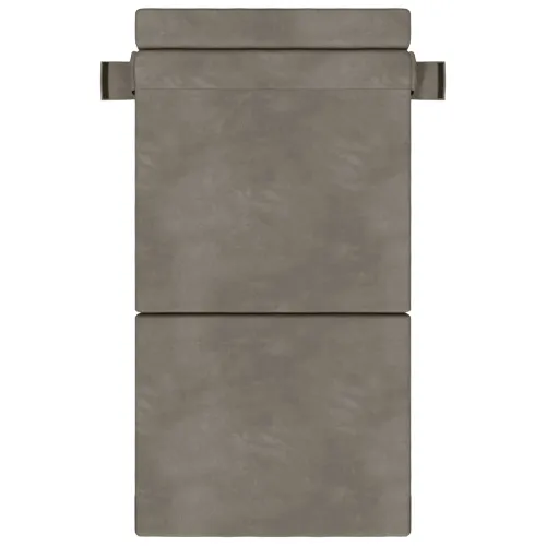Sofa na razvlačenje Svjetlosiva 100 x 80 x 60 cm Tkanina - Svjetlosiva 100 x 80 x 60 cm Baršun Cijena