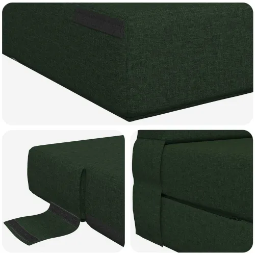 Sofa na razvlačenje Tamnozelena 152 x 86,5 x 60 cm Tkanina - Tamnozelena 152 x 86,5 x 60 cm Tkanina Cijena