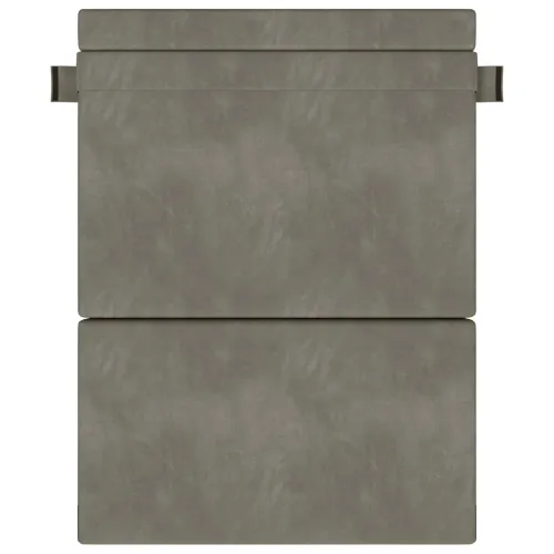 Sofa na razvlačenje Svjetlosiva 152 x 86,5 x 60 cm Tkanina - Svjetlosiva 152 x 86,5 x 60 cm Baršun Cijena