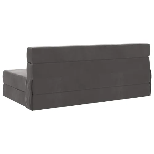 Sofa na razvlačenje Tamnosiva 152 x 86,5 x 60 cm Tkanina - Tamnosiva 152 x 86,5 x 60 cm Baršun Cijena