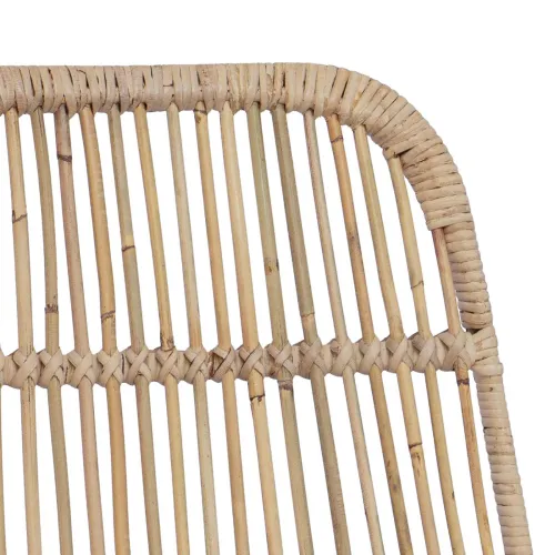 Barska stolica 2 kom. Prirodna 44 x 55 x 109 cm Ratan i Čelik - Prirodna Cijena