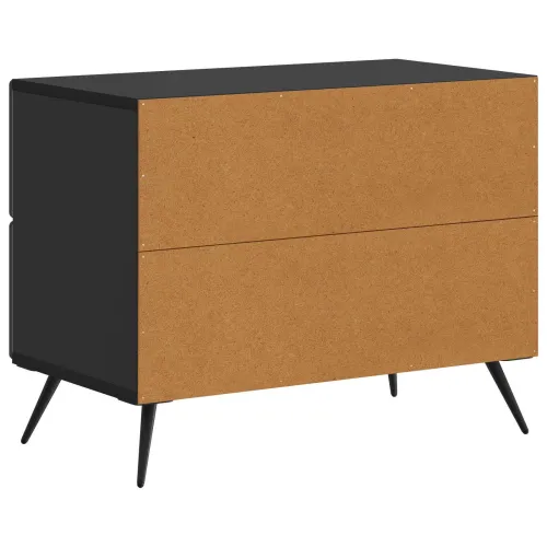 Noćni ormar Crna 62 x 34,5 x 47,5 cm Konstruirano drvo - Crna Cijena