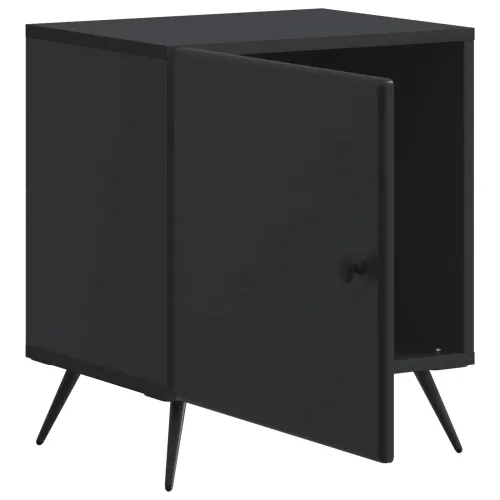 Noćni ormar Crna 43 x 34,5 x 50 cm Konstruirano drvo - Crna 1 Cijena
