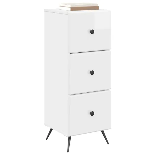 Ormar s ladicama Bijela visokog sjaja 33 x 34,5 x 90 cm - Bijela visokog sjaja Cijena