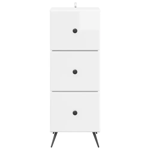 Ormar s ladicama Bijela visokog sjaja 33 x 34,5 x 90 cm - Bijela visokog sjaja Cijena