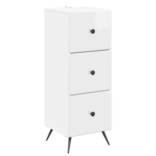 Ormar s ladicama Bijela visokog sjaja 33 x 34,5 x 90 cm - Bijela visokog sjaja Cijena