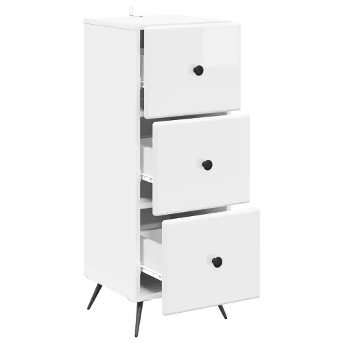 Ormar s ladicama Bijela visokog sjaja 33 x 34,5 x 90 cm - Bijela visokog sjaja Cijena