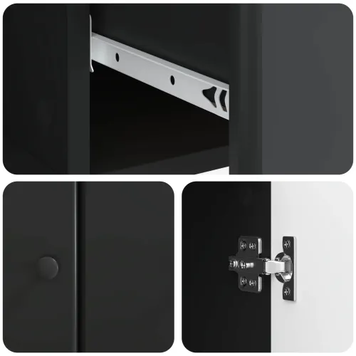 Kreveta Crna 66 x 34,5 x 90 cm Konstruirano drvo - Crna Cijena