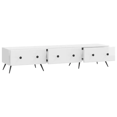 TV ormar s ladicama Bijela visokog sjaja 147 x 34,5 x 30 cm - Bijela visokog sjaja Cijena