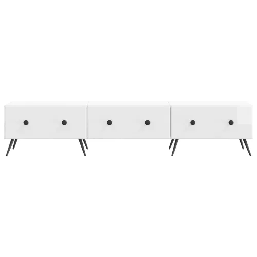 TV ormar s ladicama Bijela visokog sjaja 147 x 34,5 x 30 cm - Bijela visokog sjaja Cijena