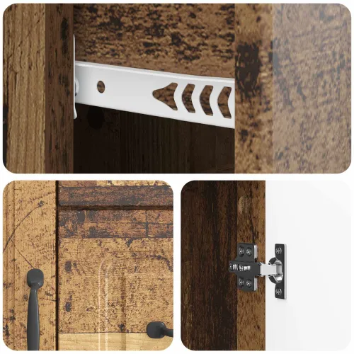 Kreveta Staro drvo 89 x 34,5 x 57 cm Konstruirano drvo - Staro drvo Cijena