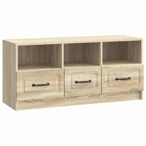 TV ormar Hrast sonoma 102 x 34,5 x 47 cm Konstruirano drvo - Hrast sonoma Cijena