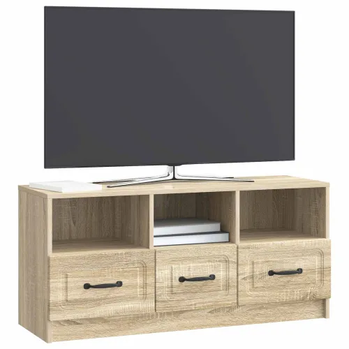 TV ormar Hrast sonoma 102 x 34,5 x 47 cm Konstruirano drvo - Hrast sonoma Cijena