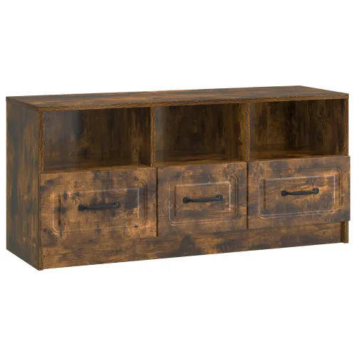 TV ormar Dimljeni hrast 102 x 34,5 x 47 cm Konstruirano drvo - Dimljeni hrast Cijena