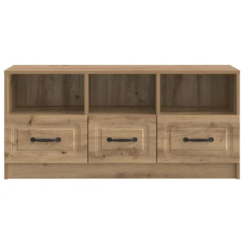 TV ormar 102 x 34,5 x 47 cm Hrast artisan Konstruirano drvo - Hrast artisan Cijena