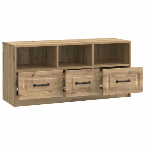 TV ormar 102 x 34,5 x 47 cm Hrast artisan Konstruirano drvo - Hrast artisan Cijena