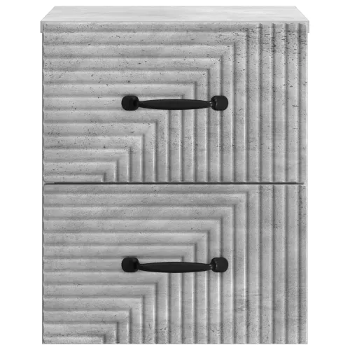 Noćni ormarić za montažu na zid Betonska siva 34,5 x 33 x 40 cm - Betonska siva 1 Cijena