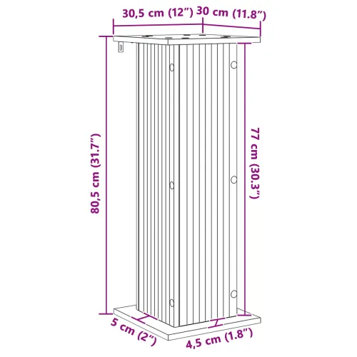 Stalak za biljke Siva sonoma 30,5 x 30 x 80,5 cm - Siva sonoma 30,5 x 30 x 80,5 cm 1 Cijena