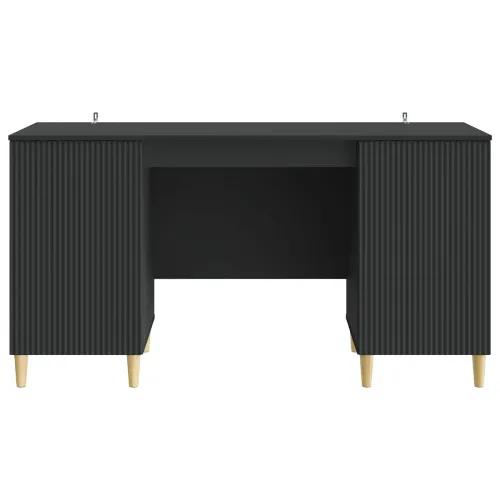 Stol s policom Crna 142,5 x 50 x 75 cm Konstruirano drvo - Crna Cijena