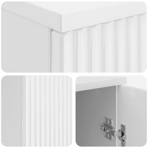 Stol Bijela visokog sjaja 142,5 x 50 x 75 cm Konstruirano drvo - Bijela visokog sjaja Cijena