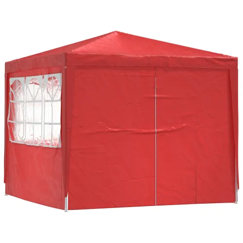 Šator za svadbe - šator za zabave 250 x 250 x 240 cm Crvena PE i čelik - Crvena 2,5 x 2,5 m Cijena