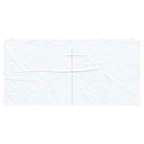 Zid šatora za zabavu 2 kom. 400 x 195 cm Bijela PE i čelik - Bijela 400 x 195 cm Cijena