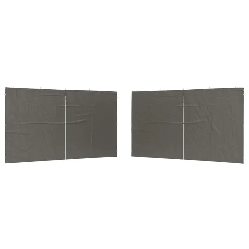 Zid šatora za zabavu 2 kom. 400 x 195 cm Antracit PE i čelik - Antracit 400 x 195 cm Cijena