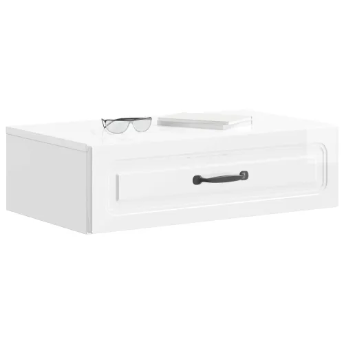 Stolna montirana na zid Bijela visokog sjaja 59 x 34,5 x 17 cm - Bijela visokog sjaja 59 cm Cijena