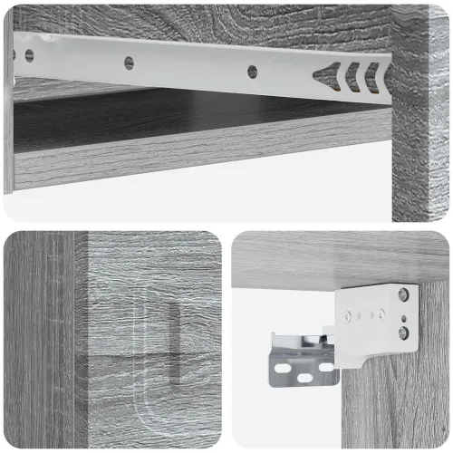 Stolna montirana na zid Siva sonoma 59 x 34,5 x 17 cm - Siva sonoma 59 cm Cijena