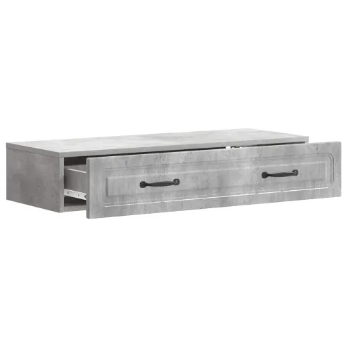 Stolna montirana na zid Betonska siva 87,5 x 34,5 x 17 cm - Betonska siva 87,5 cm Cijena