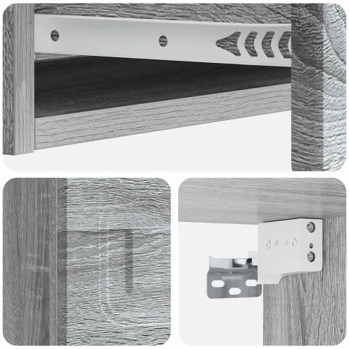 Stolna montirana na zid Siva sonoma 87,5 x 34,5 x 17 cm - Siva sonoma 87,5 cm Cijena