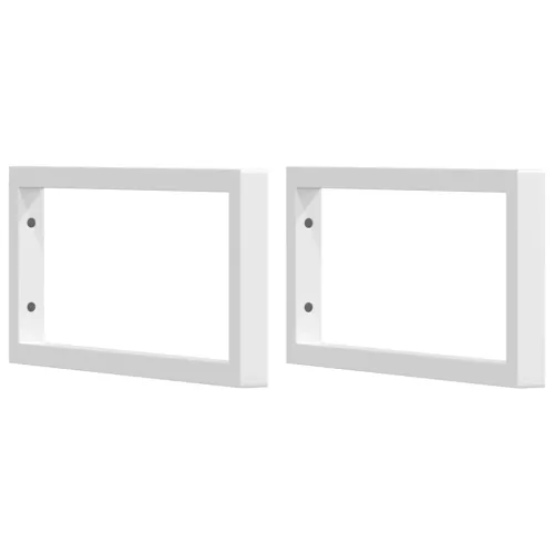 Zidna polica za Lavabo - Umivaonik od čelika i masivne hrastovine - Smeđa i bijela 100 x 50 x 2 cm Pravokutno Cijena