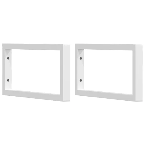 Zidna polica za Lavabo - Umivaonik od čelika i masivne hrastovine - svijetlo smeđa i bijela 60 x 50 x 2 cm Pravokutno Cijena